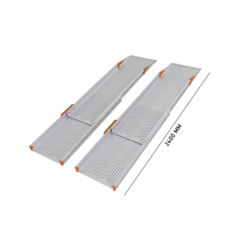 Heeve Portable Ramps 240cm Heeve Premium Wide Telescopic Aluminium Wheelchair Ramp