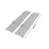 Heeve Portable Ramps 240cm Heeve Premium Wide Telescopic Aluminium Wheelchair Ramp
