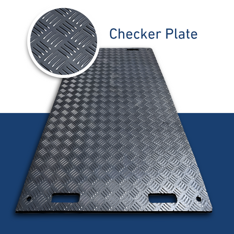 Checker Plate Pattern of the Heeve Traction Guard Vehicle Access Mat