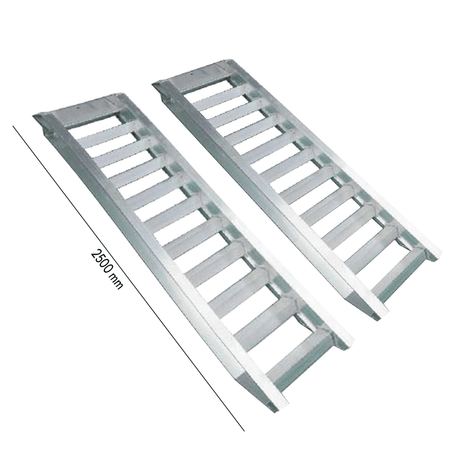 Heeve Construction & Machinery Heeve 3-Tonne 2.5m x 450mm Aluminium Loading Ramps