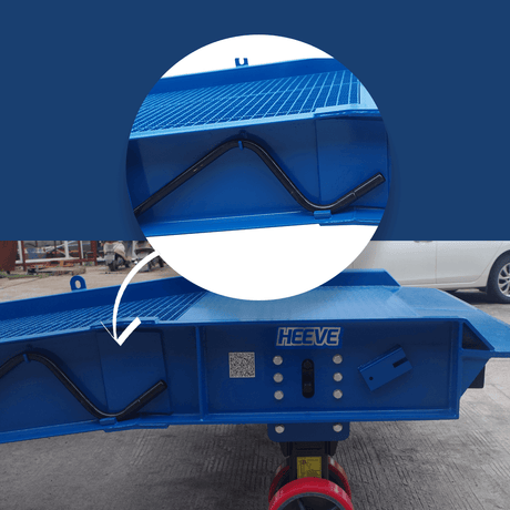 Heeve Forklift Low Dock Ramp/Yard Ramp with Grated Surface - Manual