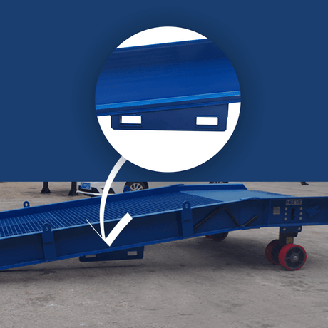 Heeve Forklift Low Dock Ramp/Yard Ramp with Grated Surface - Manual