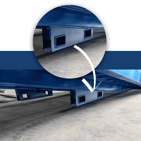 Heeve Forklift Low Dock Ramp/Yard Ramp with Grated Surface - Manual