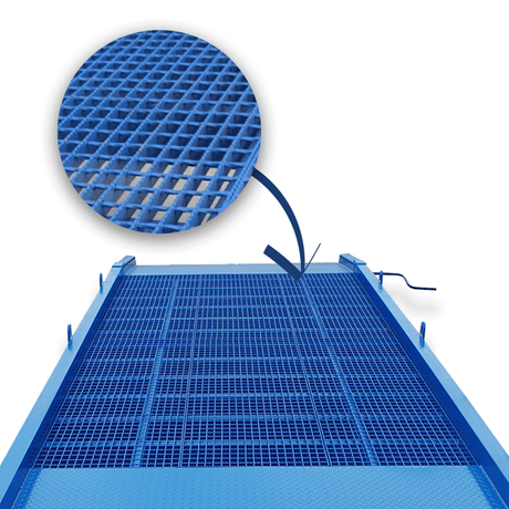 Heeve Forklift Low Dock Ramp/Yard Ramp with Grated Surface - Manual