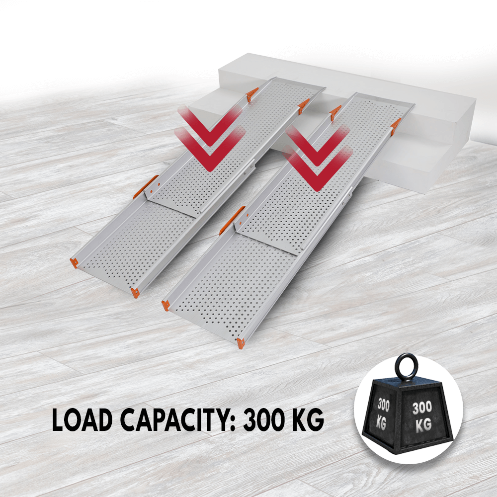 Heeve Portable Ramps Heeve Premium Wide Telescopic Aluminium Wheelchair Ramp