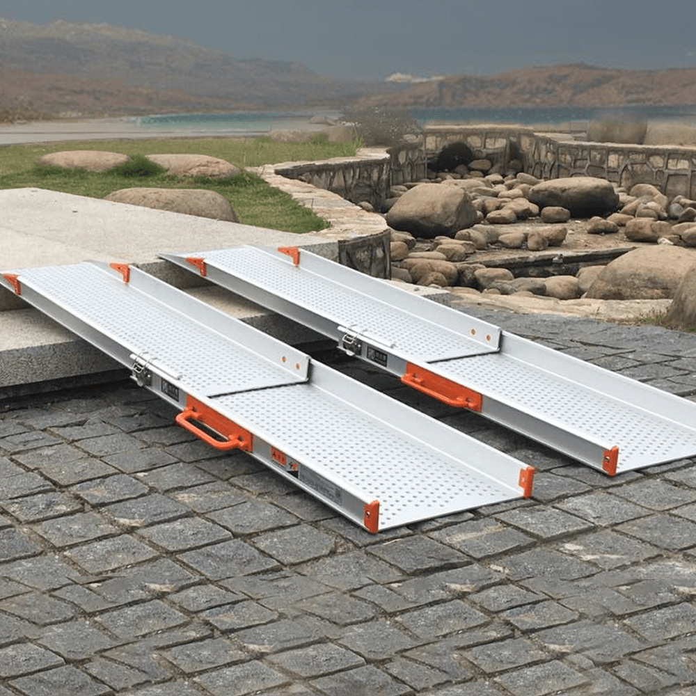 Heeve Portable Ramps Heeve Premium Wide Telescopic Aluminium Wheelchair Ramp