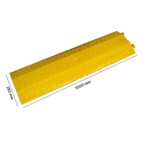 Heeve Road & Traffic Heeve 2-Channel Drop Over PVC Cable Protector Ramp