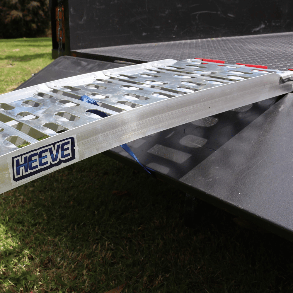 Heeve 2.3m x 680kg Aluminium Curved Folding ATV Ramps