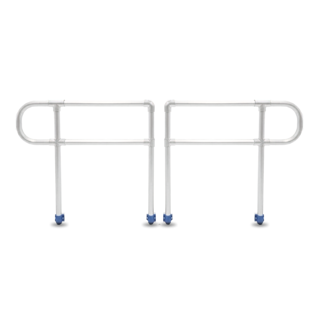 Heeve EasyRoll Modular Aluminium Rolling Ramp Handrail Kit on white background