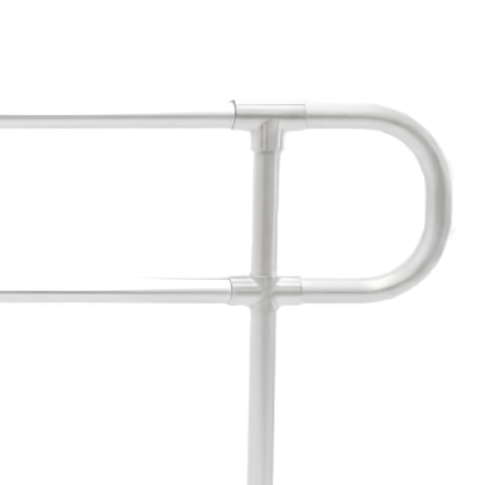 Heeve EasyRoll Modular Aluminium Rolling Ramp Handrail Kit on a plain white background.