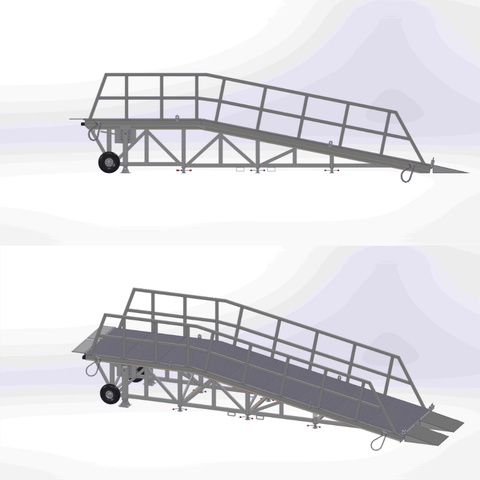 Heeve Forklift Dock Ramp/Yard Ramp with Grated Surface - Hydraulic ...