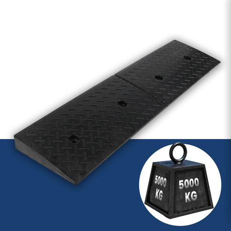 Heeve Heavy-Duty Solid Rubber Ramp for Layback Kerb