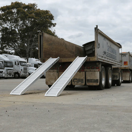 Custom aluminium machinery loading ramps