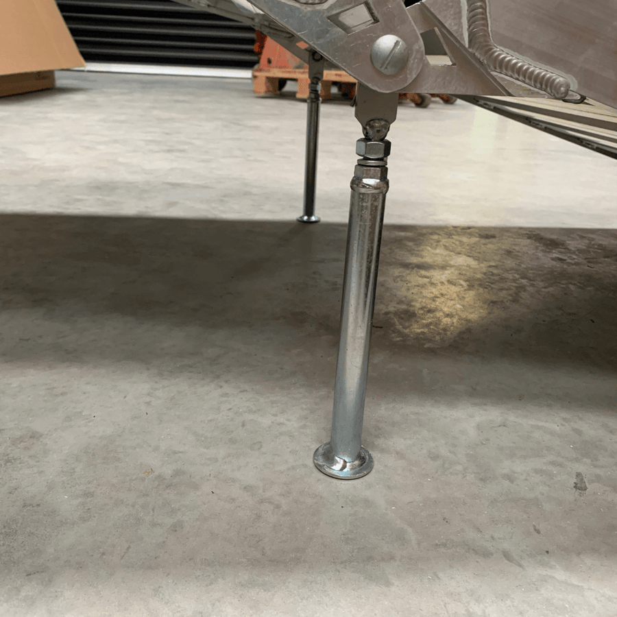 Heeve 2.3m x 450kg Aluminium Curved Folding Ramp + Support Legs Bundle