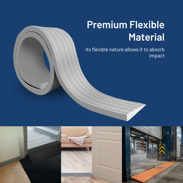Adhesive Ramp Heeve 900mm Indoor Self-Adhesive Flexible Coloured Threshold Ramp ...