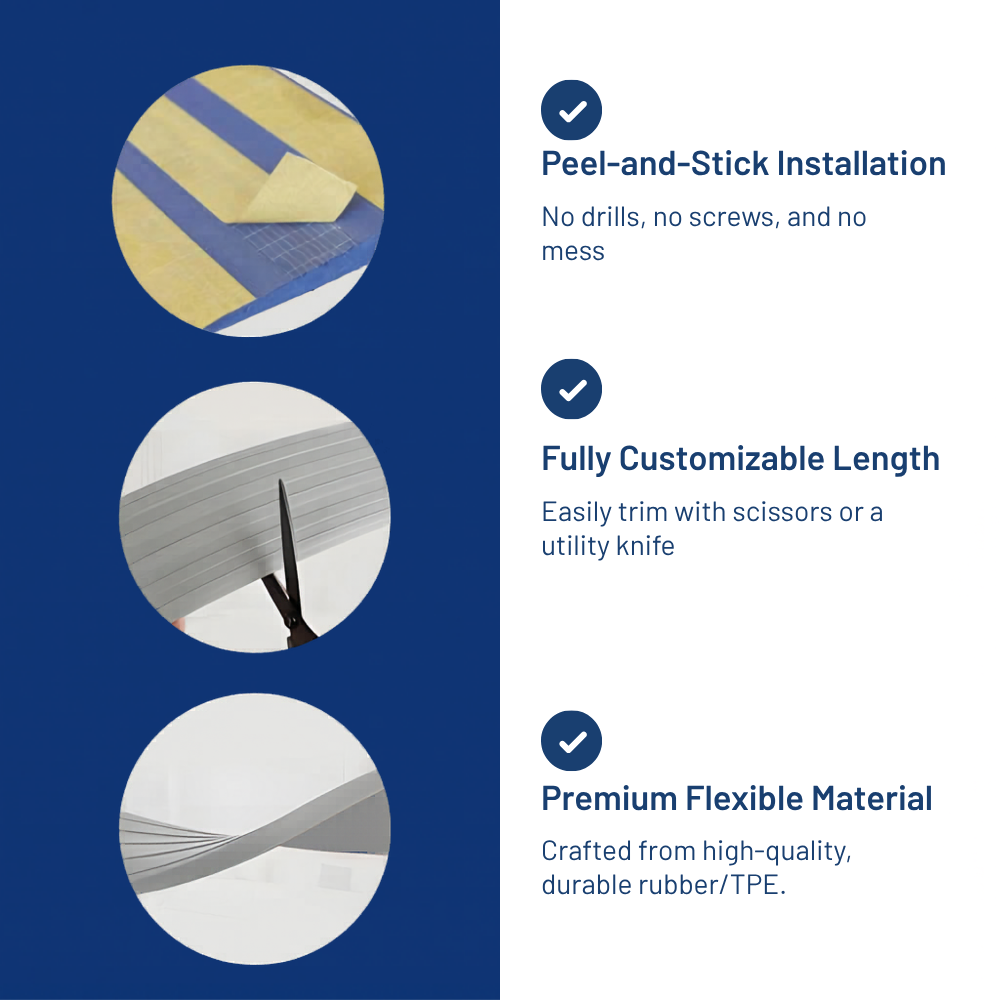 Heeve® 900mm Indoor Self-Adhesive Flexible Coloured Threshold Ramp