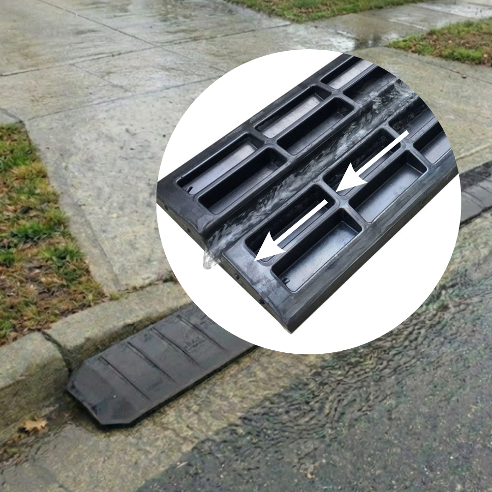 Heeve® Premium Rubber Driveway Ramp 1.2m - End Module