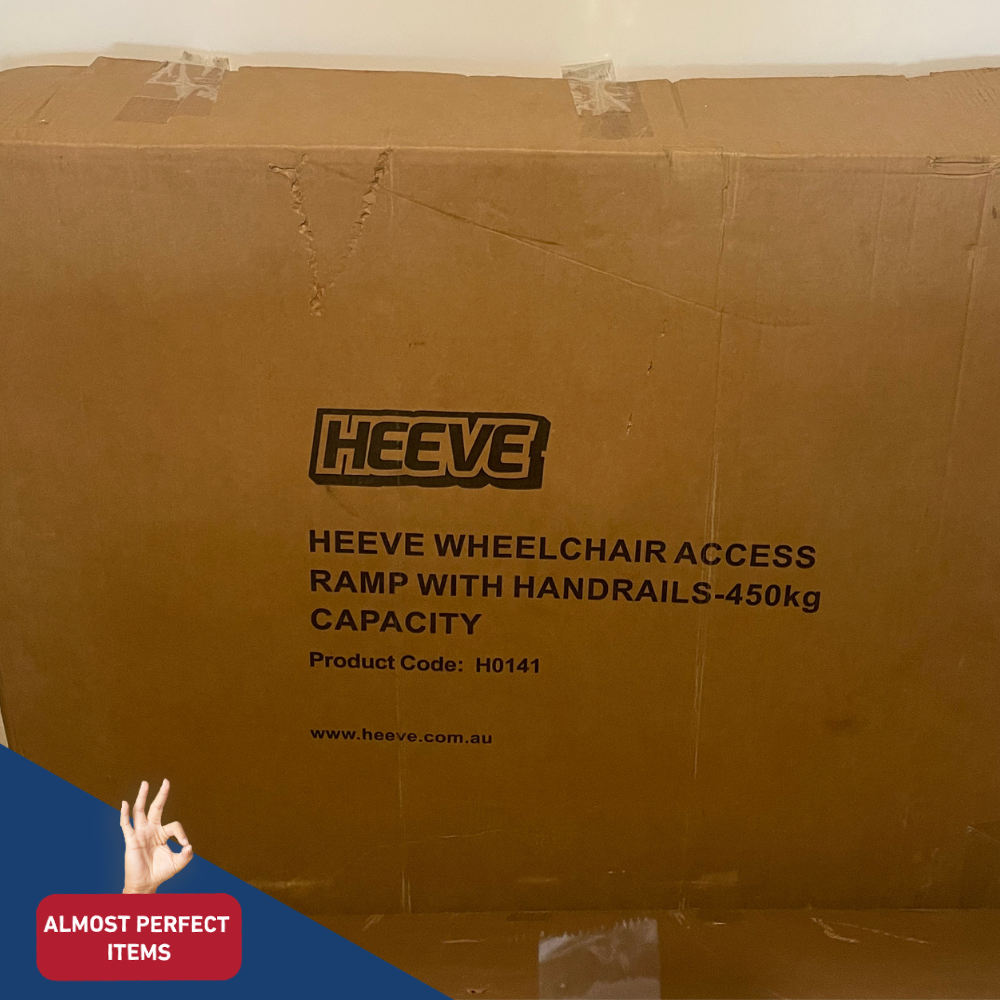 Heeve® Wheelchair Access Ramp with Handrails - 450kg Capacity (Almost Perfect)