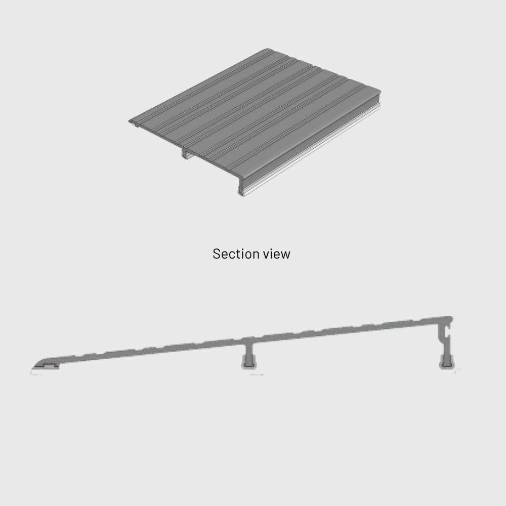 Kilargo 150mm Heavy-Duty Aluminium Threshold Plate 19mm High