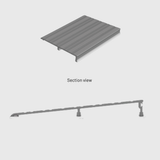 Kilargo 150mm Heavy-Duty Aluminium Threshold Plate 19mm High