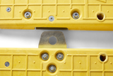 Drop pin connection between two Oxford Plastics LowPro 23/05 road plates