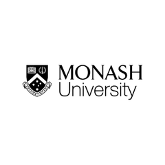 Monash University logo in black and white