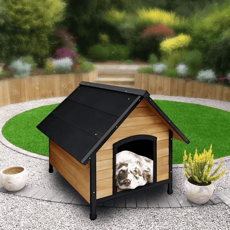 i.Pet  Outdoor Wooden Dog Kennel House - Extra Large
