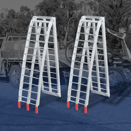 Oz 2.3m x 680kg Aluminium Foldable Loading Ramps