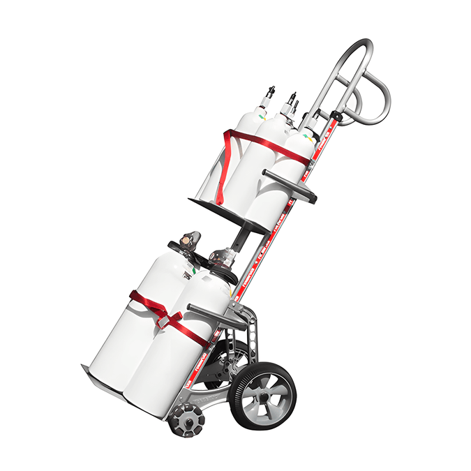 Rotatruck 6 Cylinder Double Loop-Handle Hand Trolley, 225kgs Capacity ...