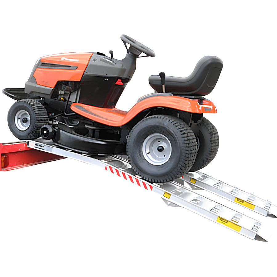 Sureweld 2.1m Loading Ramps for Mowers Curved Aluminium Folding, 450kg ...