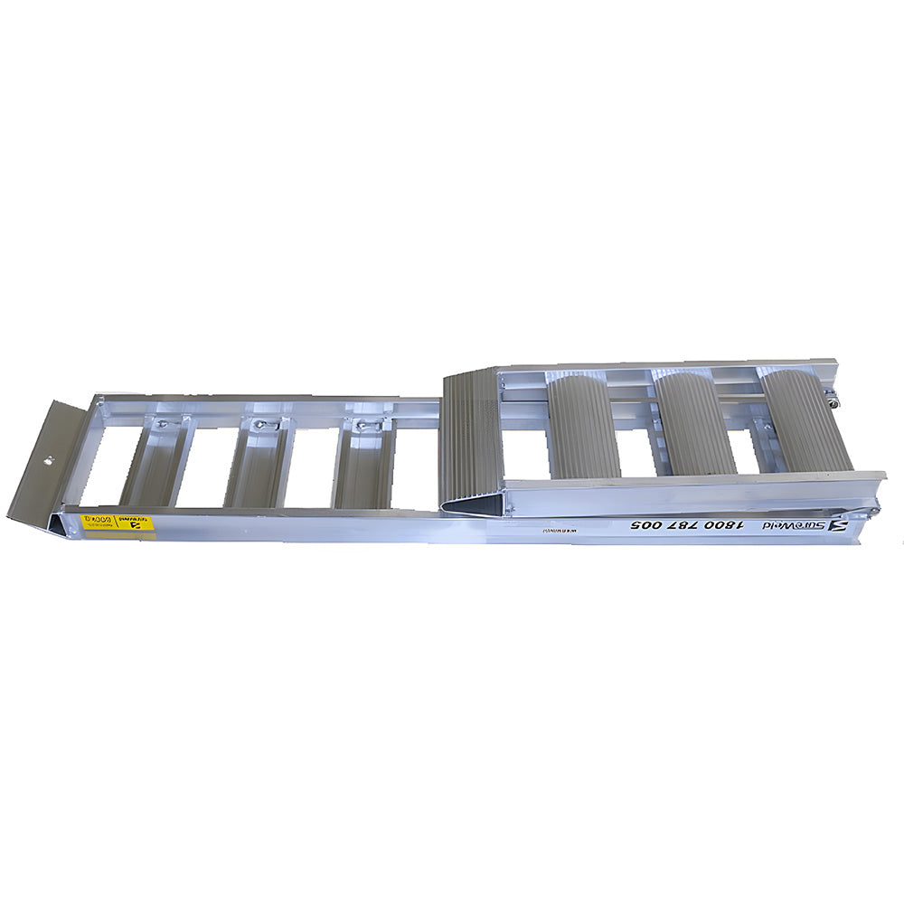 Sureweld 2.1m x 450kg Foldable Aluminium Loading Ramps