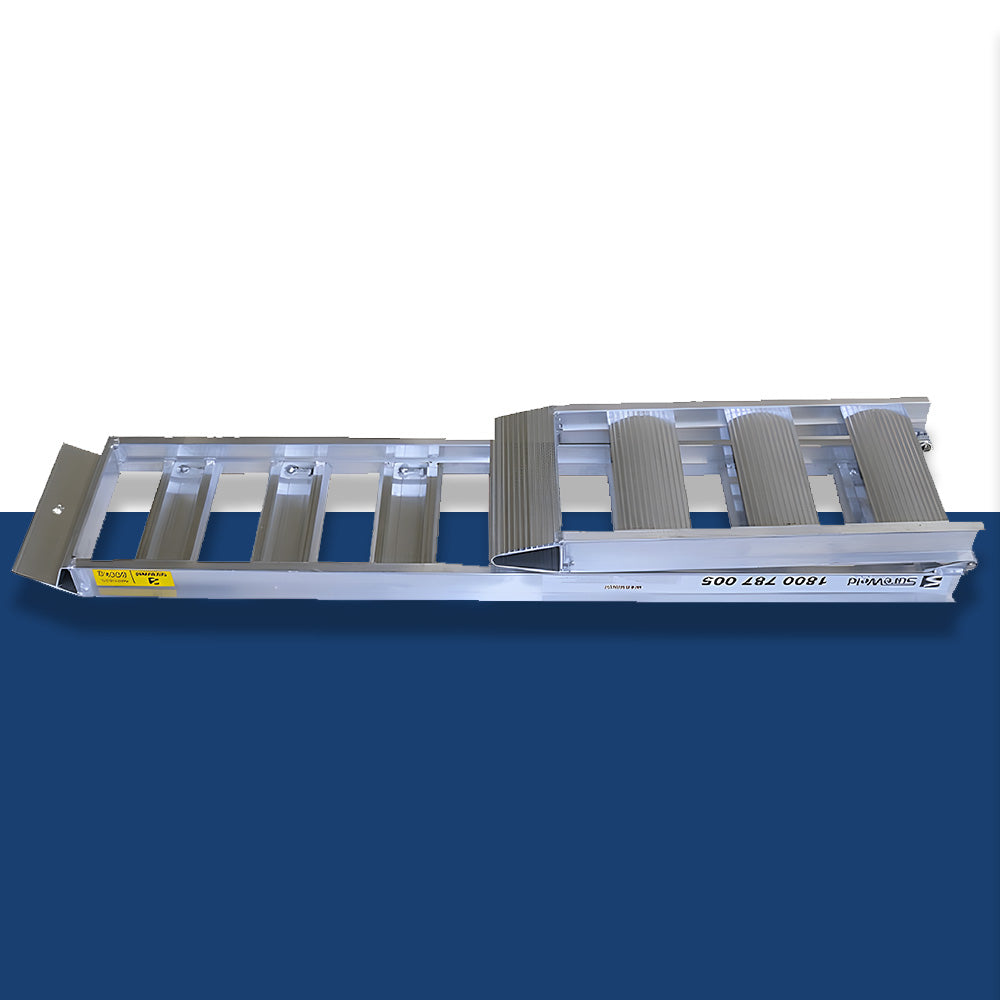 Sureweld 2.1m x 450kg Foldable Aluminium Loading Ramps