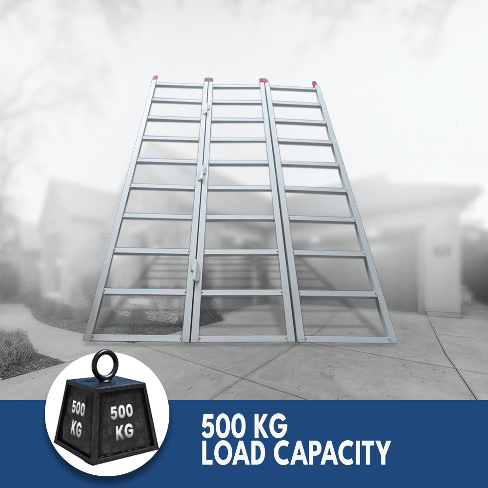 Heeve 500kg 1.8m Trifold Aluminium ATV/UTV Loading Ramp