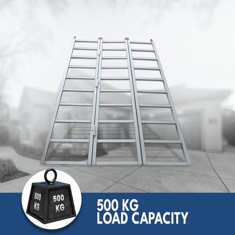 Heeve 500kg 1.8m Trifold Aluminium ATV/UTV Loading Ramp