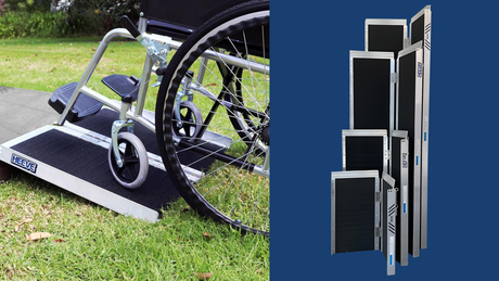 Heeve Aluminium Single-Fold Super-Grip Wheelchair Ramp