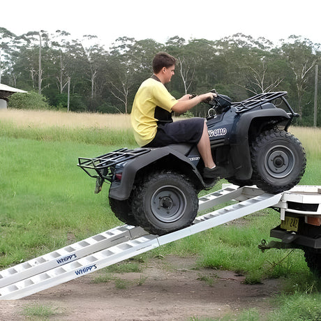 Whipps 600kg Aluminium Folding ATV Loading Ramps