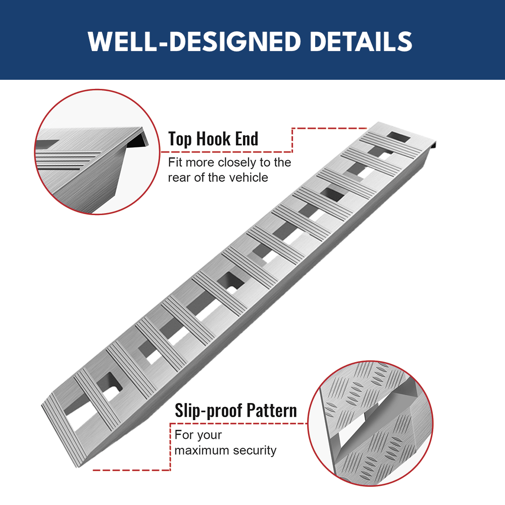 Heeve Motorcycle Ramps Heeve 2.1m x 2250kg Aluminium Motorcycle Loading Ramp