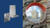 Barrier Group Wall Mount Bracket for Convex Mirrors