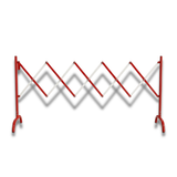 Base Guard 2.5m Expandable Steel Safety Barrier - Red