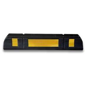 Base Guard® 600mm Rubber Wheel Stop on a white background