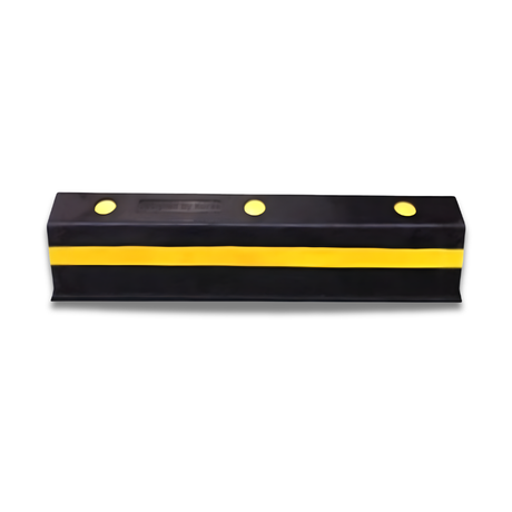 Base Guard® 750mm Rubber Wheel Stop on a white background