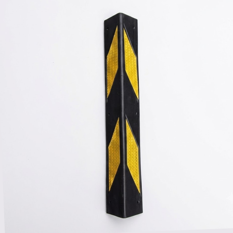 Base Guard Chevron Rubber Corner Guard – Standard Duty on White background