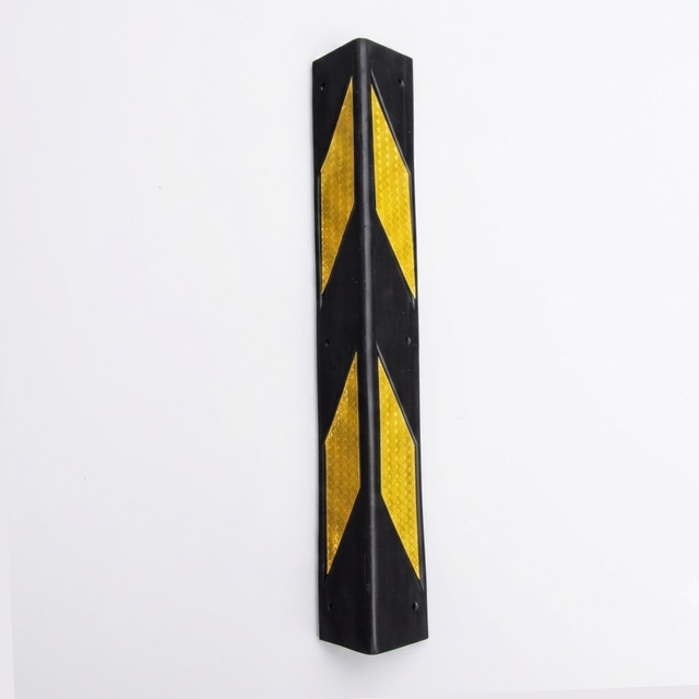 Base Guard Chevron Rubber Corner Guard – Standard Duty on White background