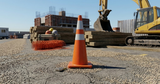 Base Guard Dual Reflective Traffic Cone - 900mm
