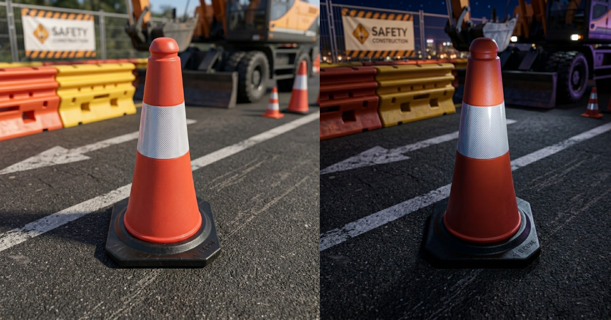 Base Guard Flexible Traffic Cone