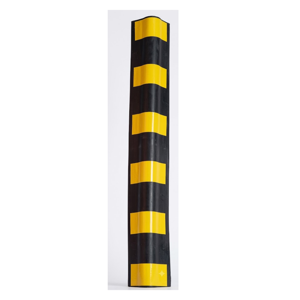 Base Guard Heavy Duty Rubber Corner Guard on White Background