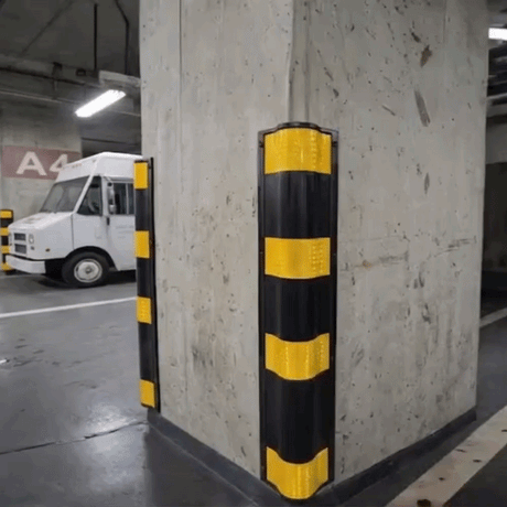 Base Guard Heavy Duty Rubber Corner Guard – Rounded Profile