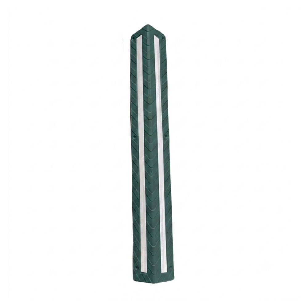 Green Base Guard Plastic Corner Guard on white background