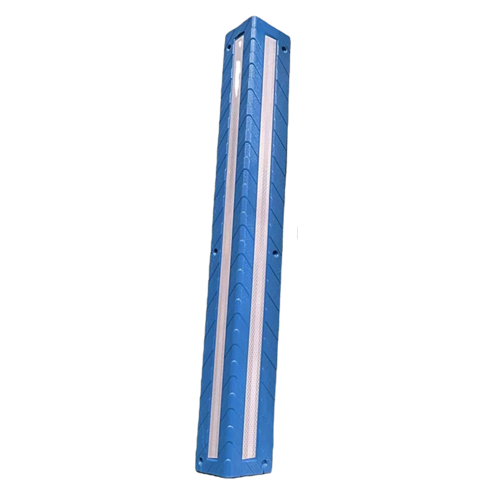 Blue Base Guard Plastic Corner Guard on white background