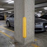 Base Guard Plastic Corner Guard on a parking column